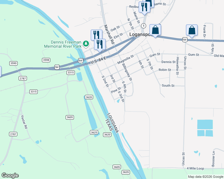 map of restaurants, bars, coffee shops, grocery stores, and more near 611 South 2nd Street in Logansport