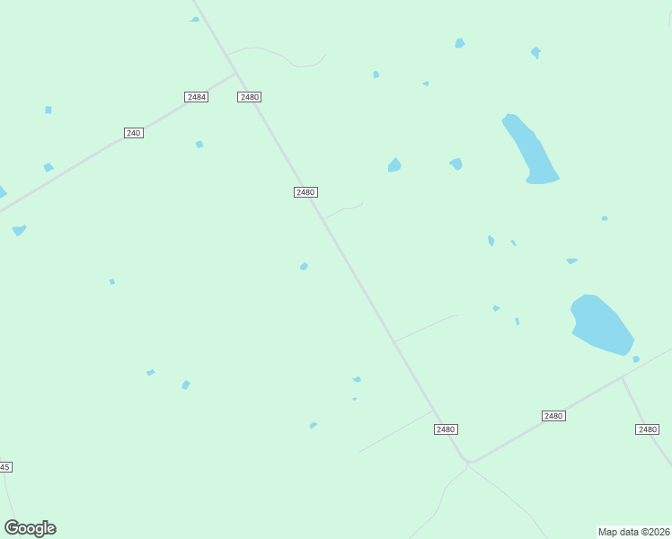 map of restaurants, bars, coffee shops, grocery stores, and more near County Road 2480 in Hico