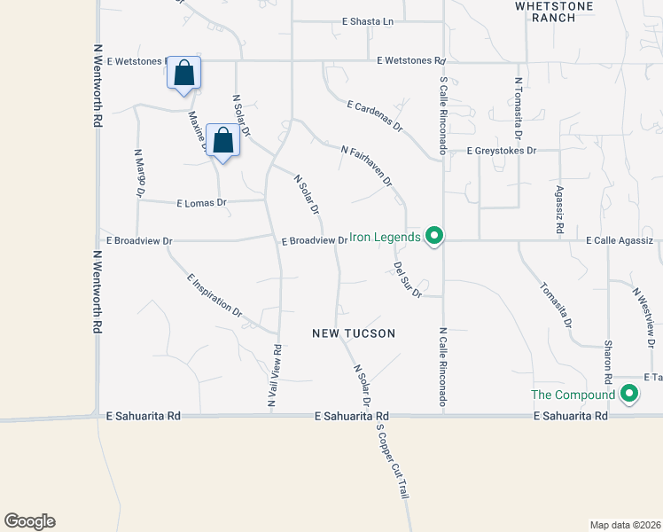 map of restaurants, bars, coffee shops, grocery stores, and more near 341 North Solar Drive in Vail
