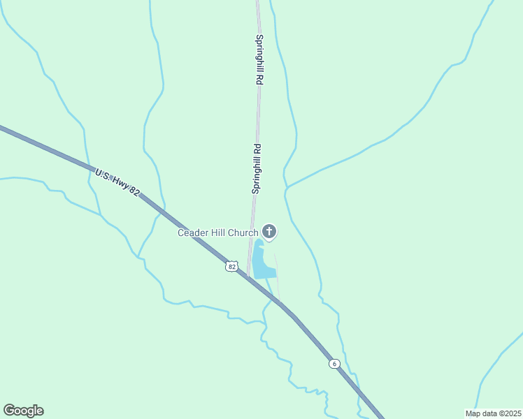 map of restaurants, bars, coffee shops, grocery stores, and more near 49 Springhill Road in Eufaula