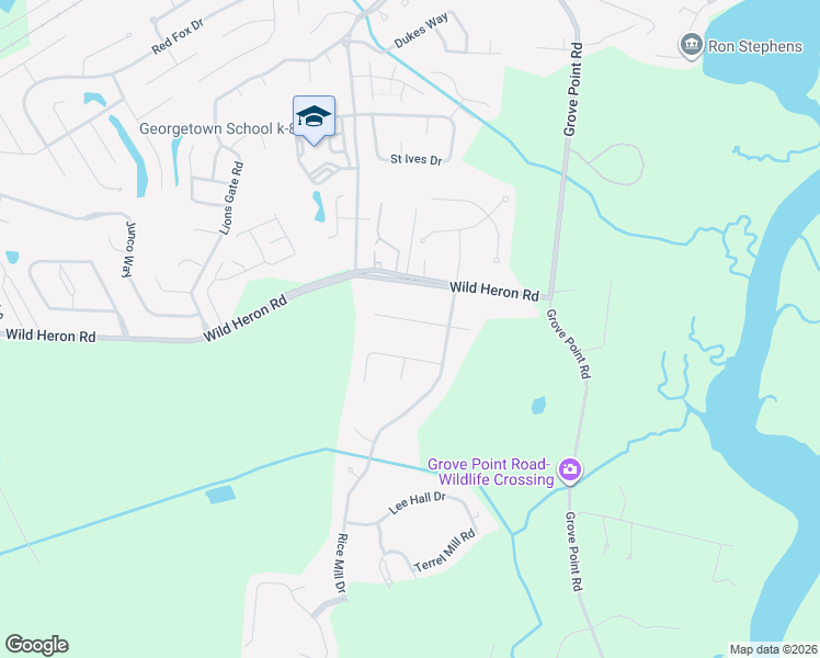 map of restaurants, bars, coffee shops, grocery stores, and more near 107 Mallard Drive in Savannah