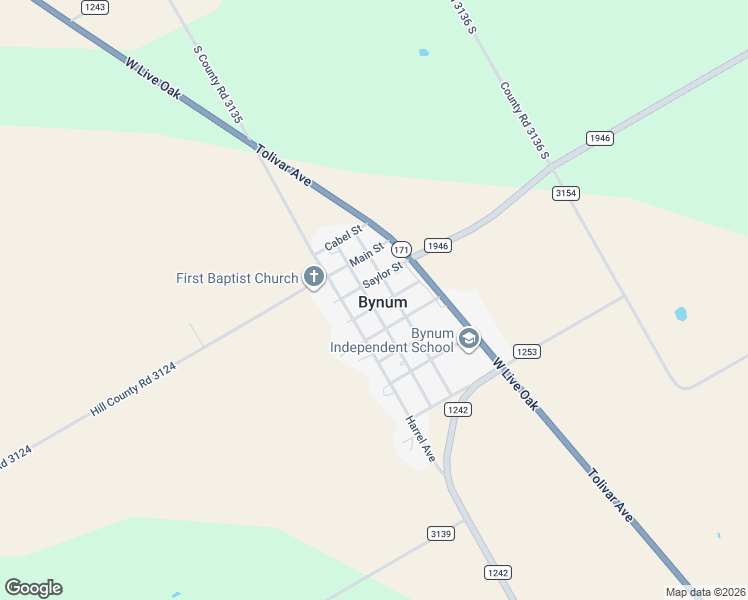 map of restaurants, bars, coffee shops, grocery stores, and more near 401 Harrel Avenue in Bynum
