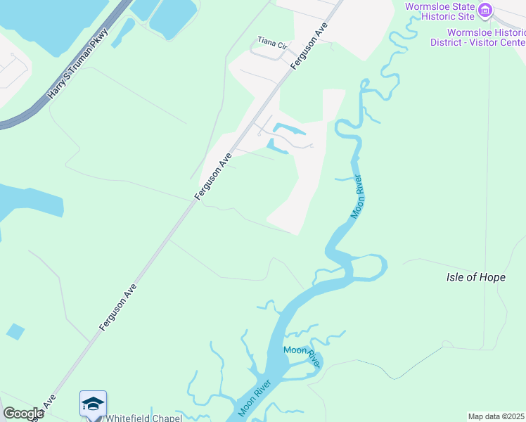 map of restaurants, bars, coffee shops, grocery stores, and more near 9144 Ferguson Avenue in Savannah