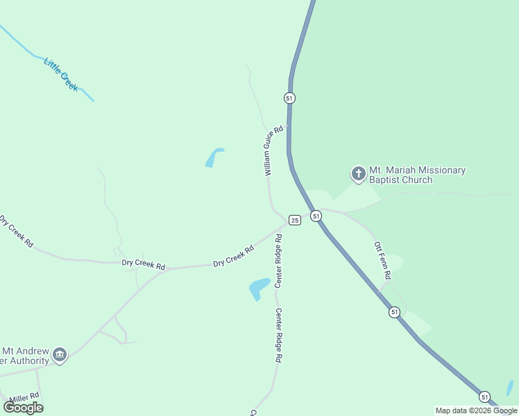 map of restaurants, bars, coffee shops, grocery stores, and more near 26 William Guice Road in Midway