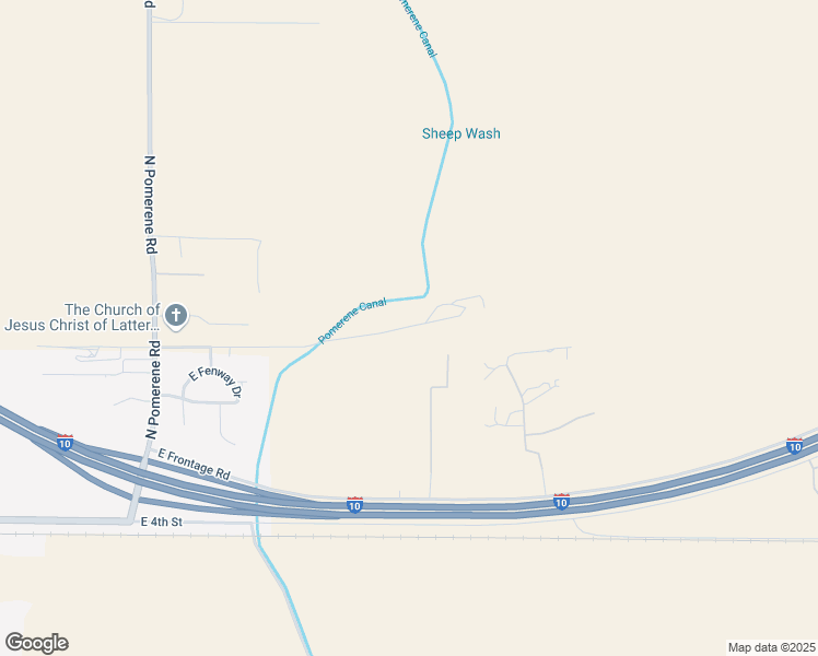 map of restaurants, bars, coffee shops, grocery stores, and more near 1275 East Barney Lane in Benson