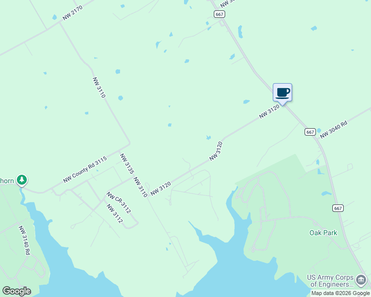 map of restaurants, bars, coffee shops, grocery stores, and more near 16550 Northwest 3120 in Purdon