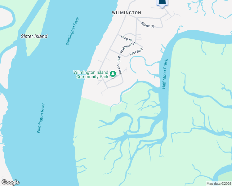 map of restaurants, bars, coffee shops, grocery stores, and more near 2318 East Boulevard in Wilmington Island