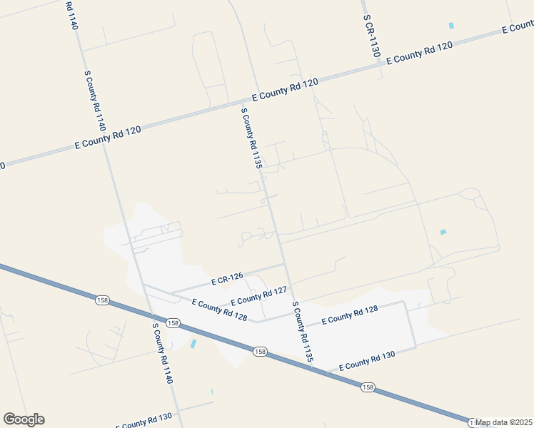 map of restaurants, bars, coffee shops, grocery stores, and more near 3963-4145 South County Road 1135 in Midland