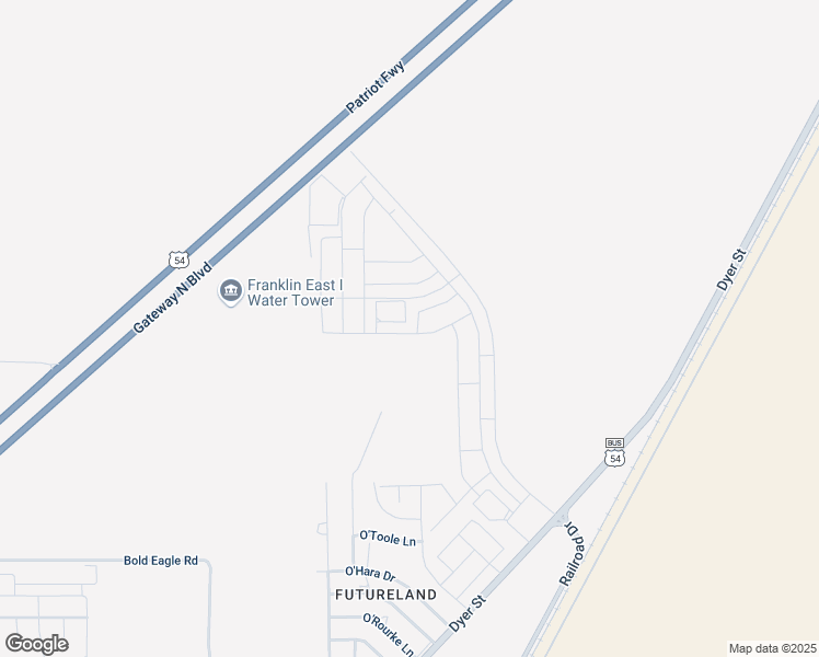 map of restaurants, bars, coffee shops, grocery stores, and more near 12437 Omalley Drive in El Paso