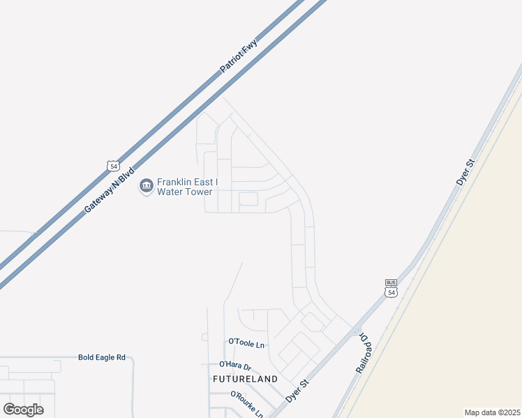 map of restaurants, bars, coffee shops, grocery stores, and more near 12437 Omalley Drive in El Paso