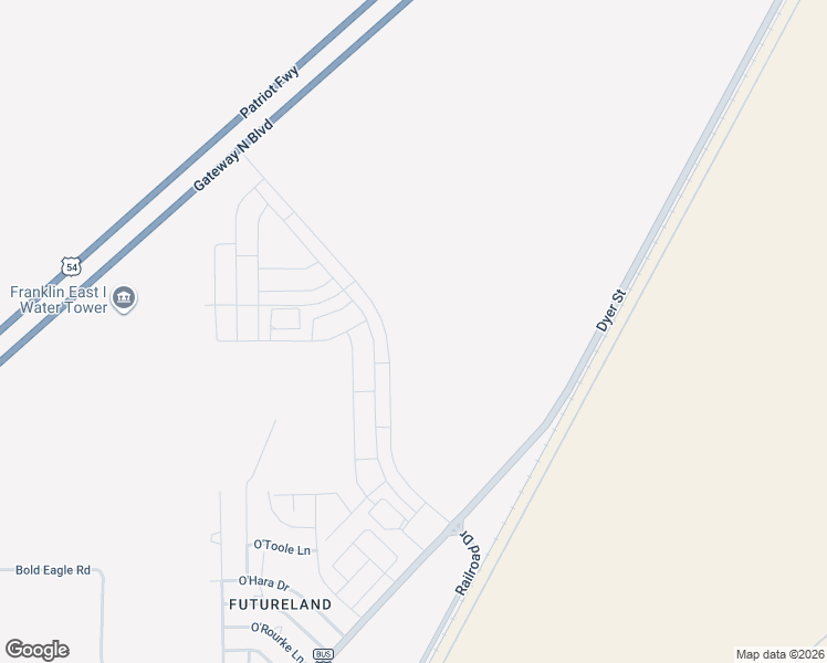 map of restaurants, bars, coffee shops, grocery stores, and more near 12527-13699 Dyer Street in El Paso