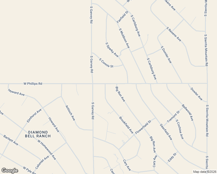 map of restaurants, bars, coffee shops, grocery stores, and more near 15340 Brookfield Avenue in Tucson