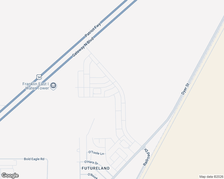 map of restaurants, bars, coffee shops, grocery stores, and more near 3360 Patriot Freeway in El Paso