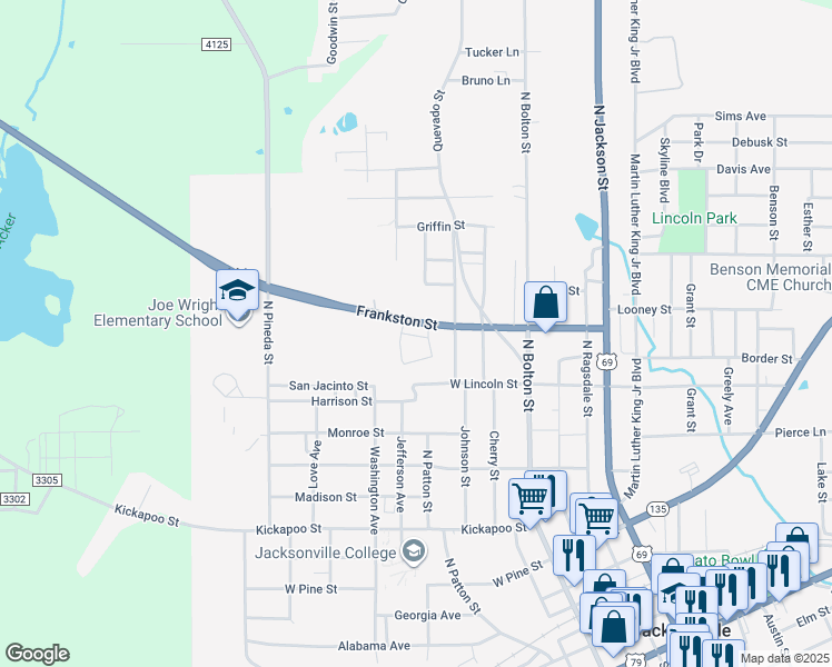 417 Frankston Street, Jacksonville TX Walk Score