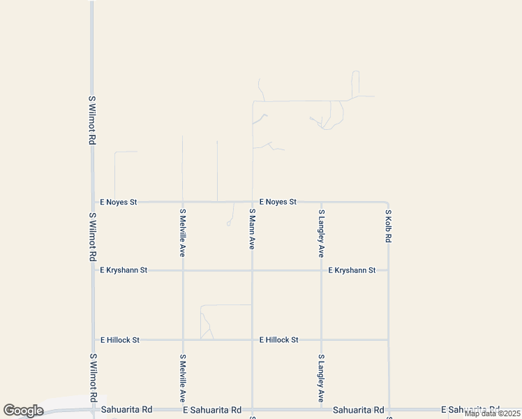 map of restaurants, bars, coffee shops, grocery stores, and more near 6735 East Noyes Street in Sahuarita