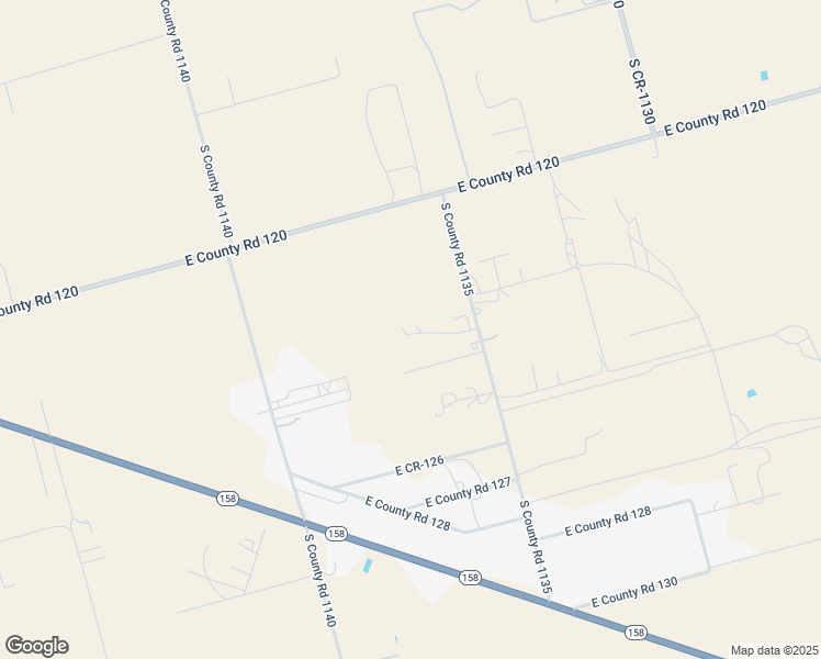 map of restaurants, bars, coffee shops, grocery stores, and more near 3802 South County Road 1135 in Midland