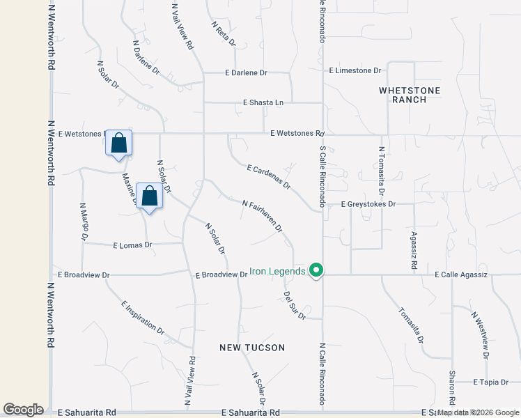 map of restaurants, bars, coffee shops, grocery stores, and more near North Fairhaven Drive in Vail