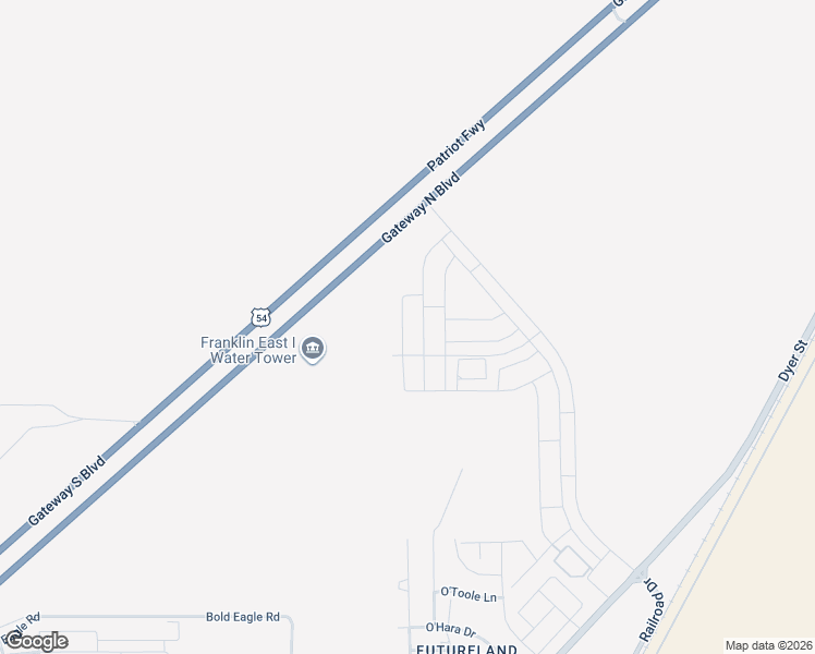 map of restaurants, bars, coffee shops, grocery stores, and more near 3360 Patriot Freeway in El Paso