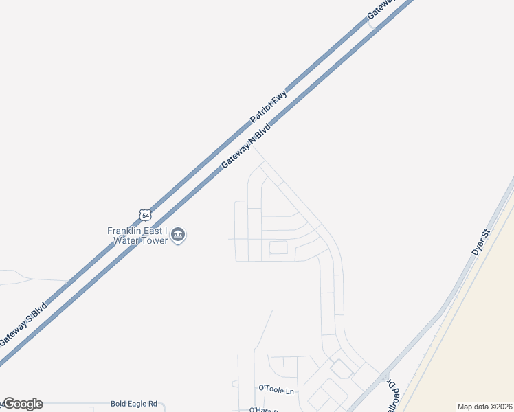map of restaurants, bars, coffee shops, grocery stores, and more near 3360 Patriot Freeway in El Paso