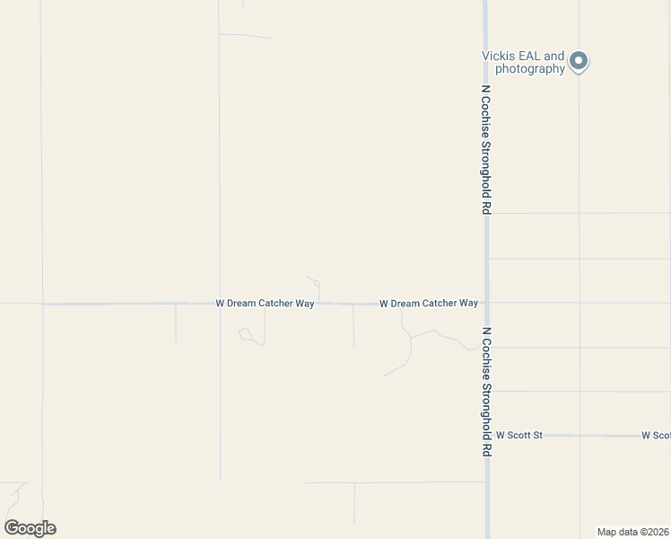 map of restaurants, bars, coffee shops, grocery stores, and more near 1081 West Dream Catcher Way in Cochise
