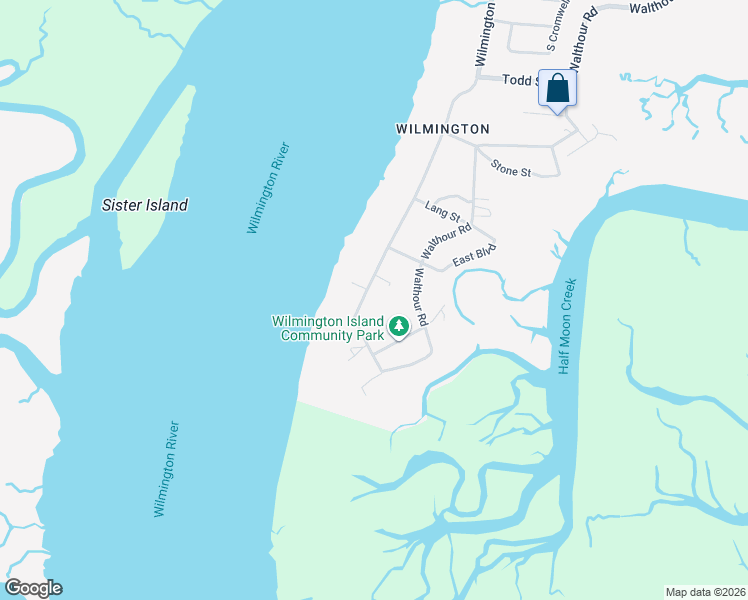 map of restaurants, bars, coffee shops, grocery stores, and more near 1719 Wilmington Island Road in Savannah