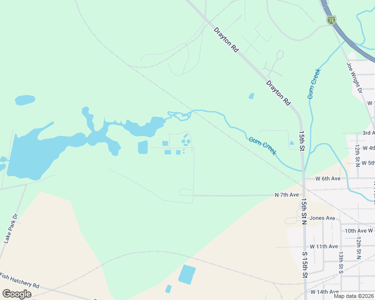 map of restaurants, bars, coffee shops, grocery stores, and more near 801 Perimeter Road in Cordele