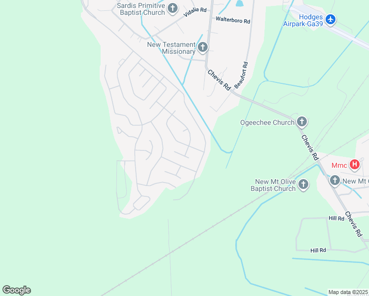 map of restaurants, bars, coffee shops, grocery stores, and more near 9 Wesleyan Drive in Savannah