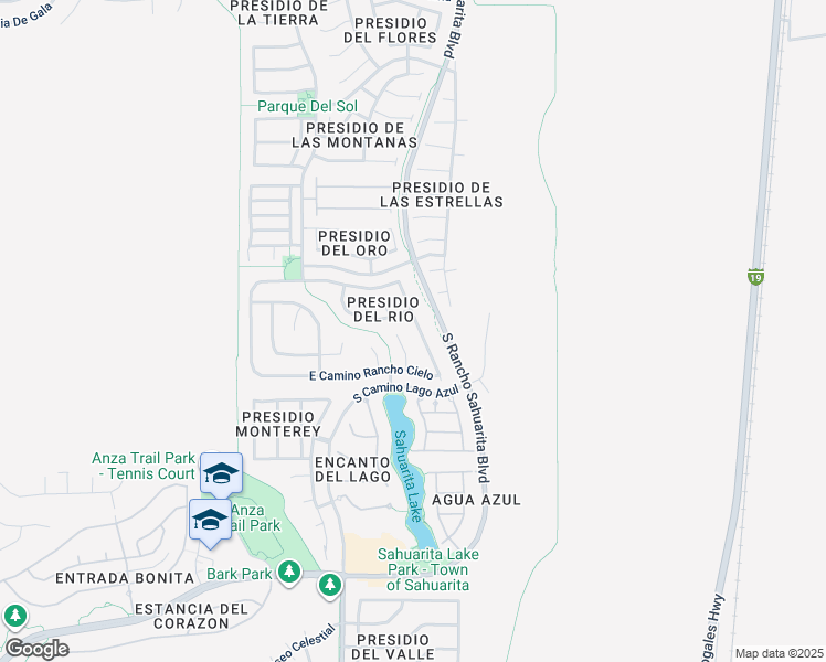 map of restaurants, bars, coffee shops, grocery stores, and more near 15028 South Theodore Roosevelt Way in Sahuarita
