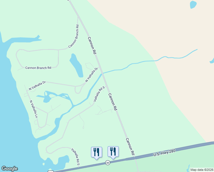 map of restaurants, bars, coffee shops, grocery stores, and more near 232-298 Cannon Road in Cordele