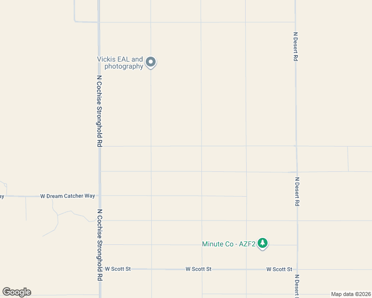 map of restaurants, bars, coffee shops, grocery stores, and more near West Birch Road in Cochise
