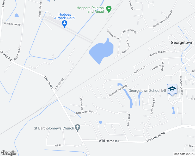 map of restaurants, bars, coffee shops, grocery stores, and more near 110 West White Hawthorne Drive in Savannah