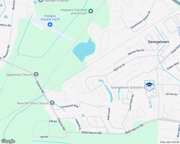 map of restaurants, bars, coffee shops, grocery stores, and more near 7 East White Hawthorne Drive in Savannah