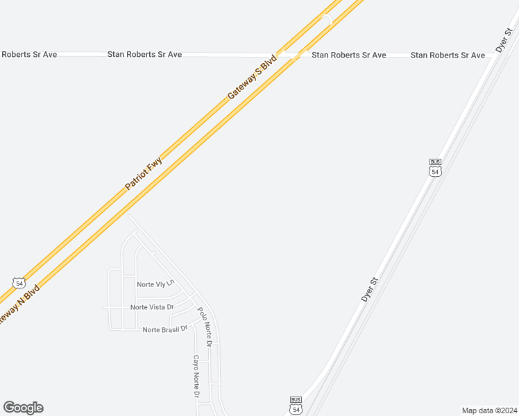 map of restaurants, bars, coffee shops, grocery stores, and more near 3360 Patriot Freeway in El Paso