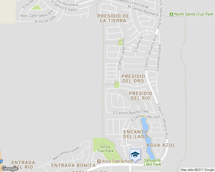 map of restaurants, bars, coffee shops, grocery stores, and more near 130 West Via Teresita in Sahuarita
