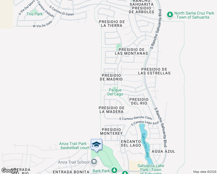 map of restaurants, bars, coffee shops, grocery stores, and more near 114 West Camino Rancho Viejo in Sahuarita