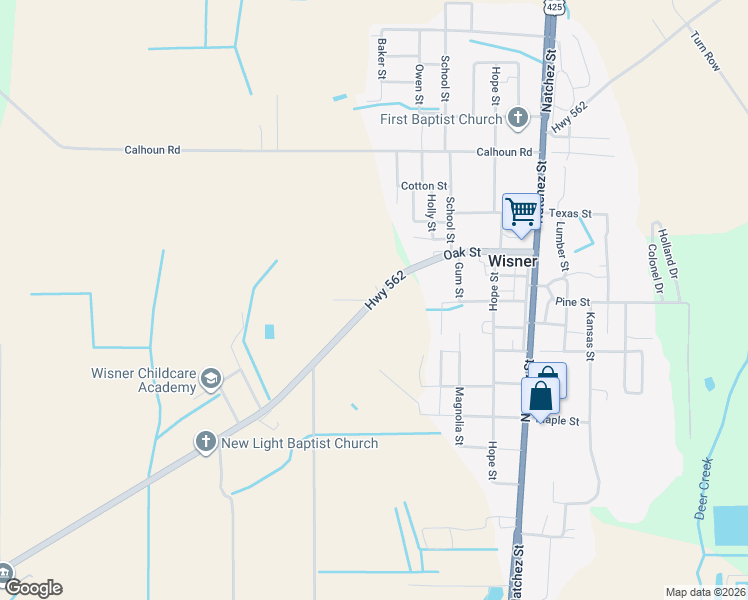 map of restaurants, bars, coffee shops, grocery stores, and more near 138 Boyette Road in Wisner