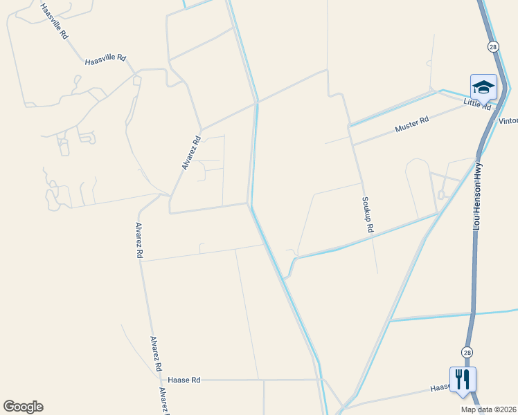 map of restaurants, bars, coffee shops, grocery stores, and more near 1095 Little Road in Anthony