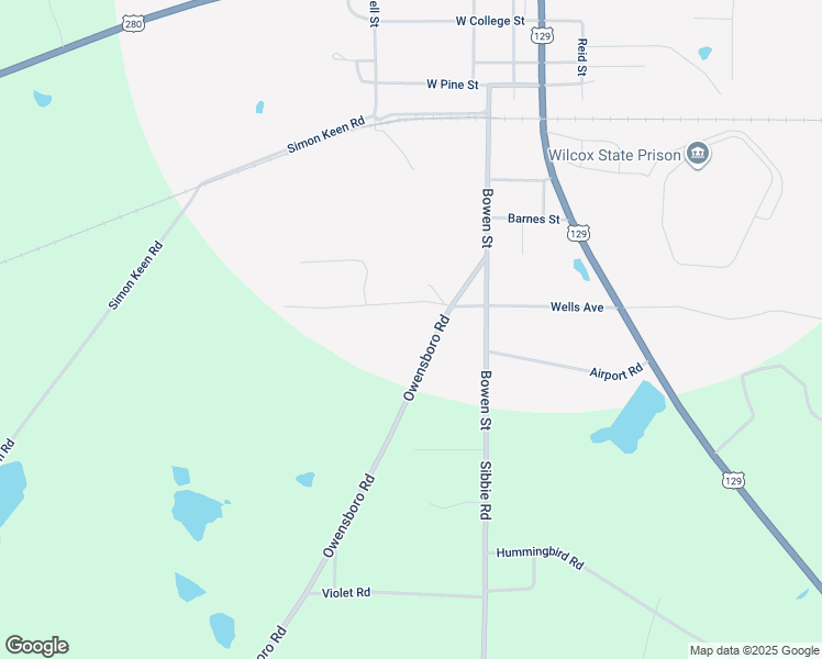 map of restaurants, bars, coffee shops, grocery stores, and more near 126 Wilson Road in Abbeville
