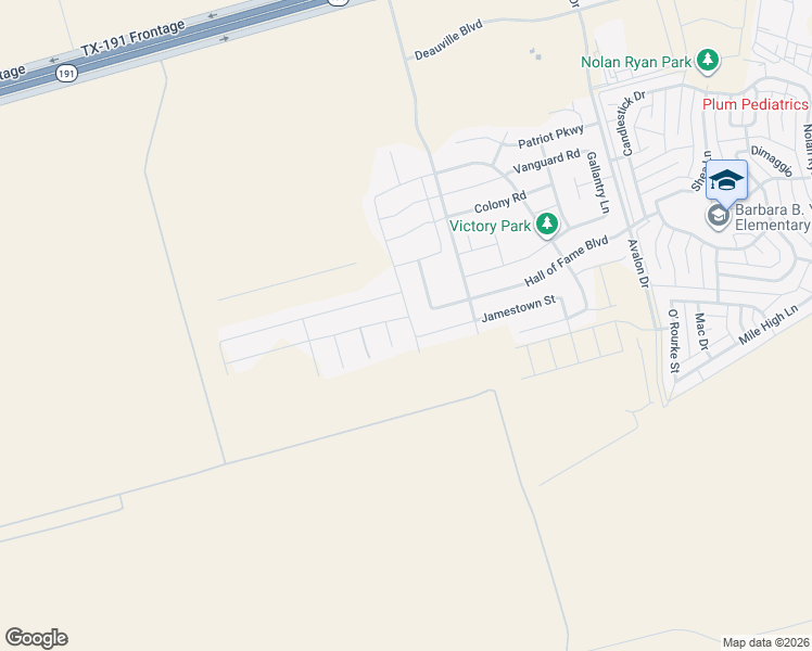 map of restaurants, bars, coffee shops, grocery stores, and more near 709 Minuteman Road in Midland