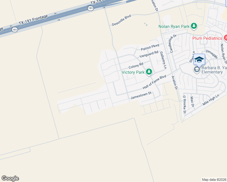 map of restaurants, bars, coffee shops, grocery stores, and more near 709 Minuteman Road in Midland