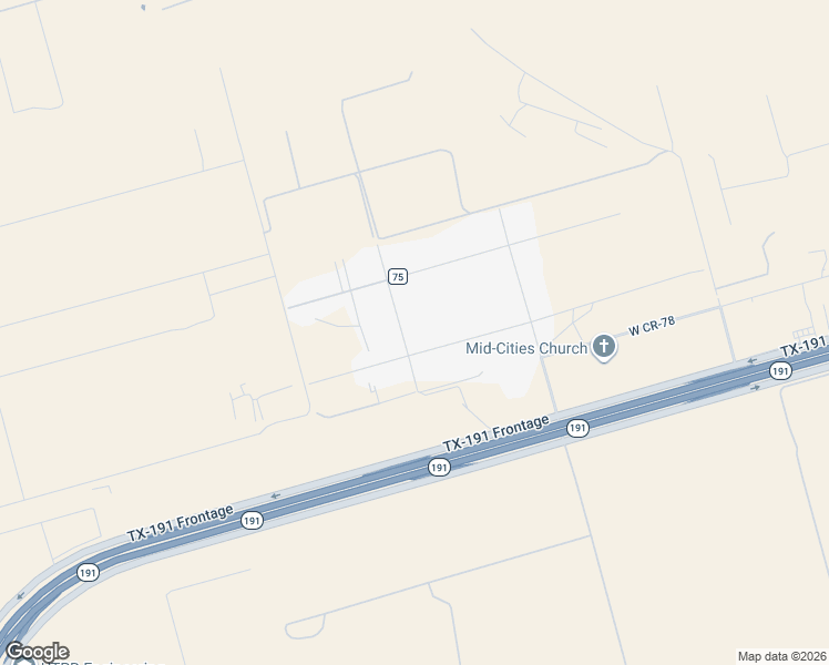 map of restaurants, bars, coffee shops, grocery stores, and more near 10108 West County Road 77 in Midland