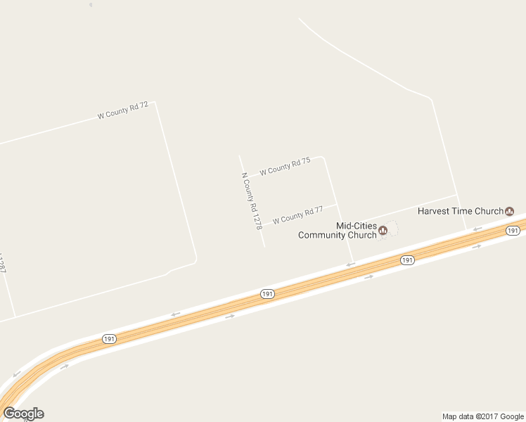 map of restaurants, bars, coffee shops, grocery stores, and more near 10108 West County Road 77 in Midland