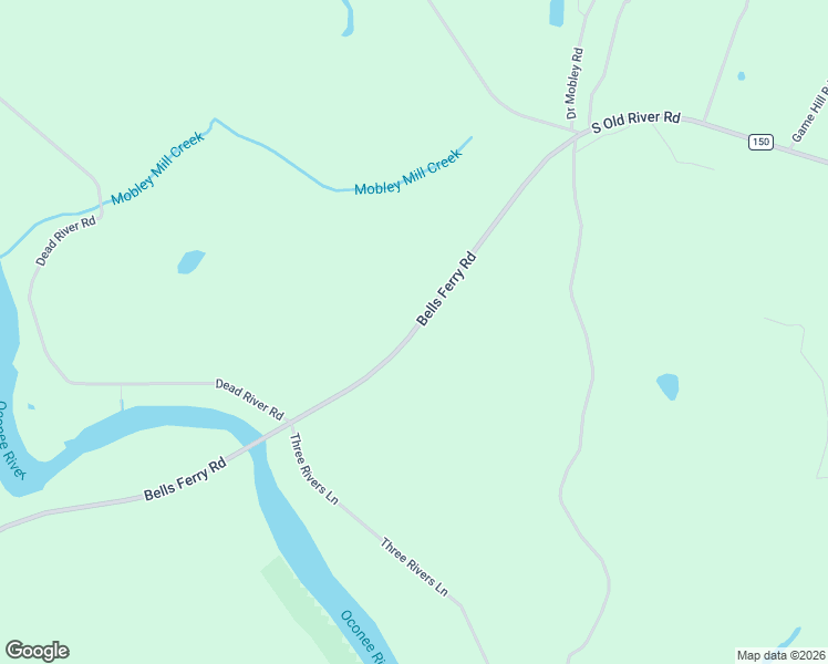 map of restaurants, bars, coffee shops, grocery stores, and more near Bells Ferry Road in Uvalda