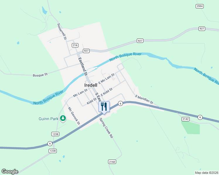 map of restaurants, bars, coffee shops, grocery stores, and more near 306 East Kidd Street in Iredell