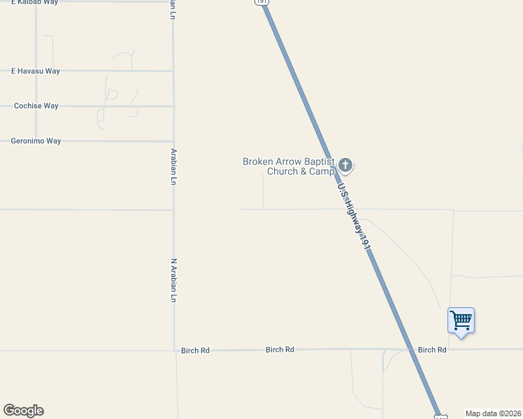 map of restaurants, bars, coffee shops, grocery stores, and more near 671 East Horse Country Road in Cochise