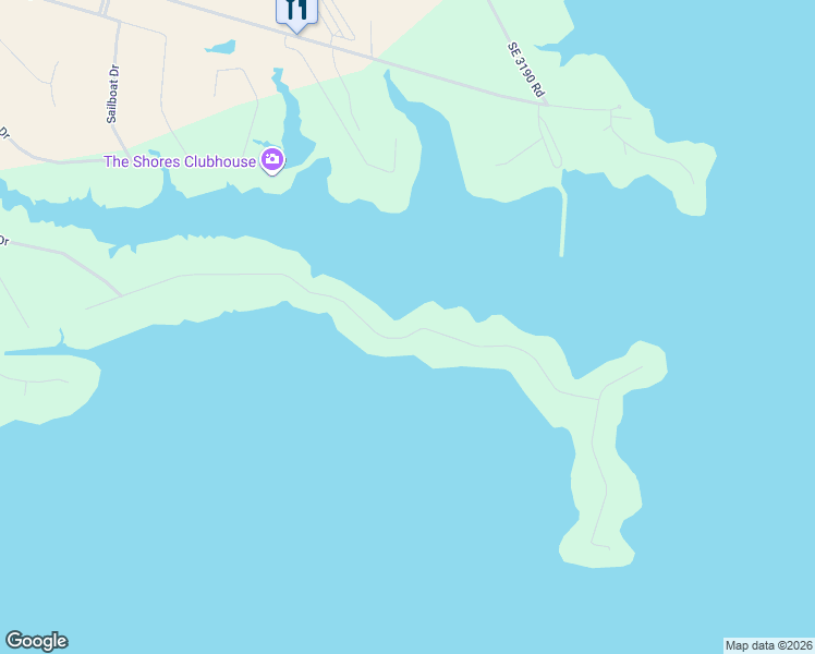 map of restaurants, bars, coffee shops, grocery stores, and more near 1189 The Shores Drive in Corsicana