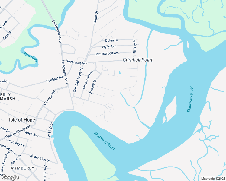 map of restaurants, bars, coffee shops, grocery stores, and more near 28 Leary Drive in Savannah