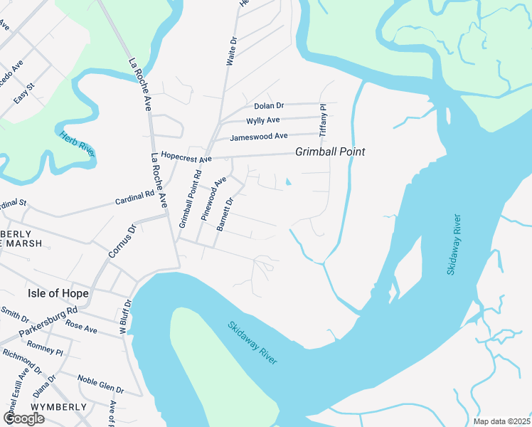 map of restaurants, bars, coffee shops, grocery stores, and more near 28 Leary Drive in Savannah