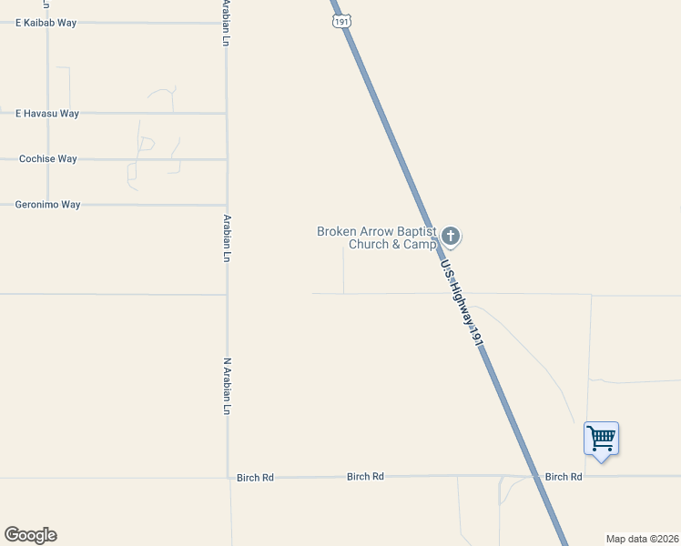 map of restaurants, bars, coffee shops, grocery stores, and more near 671 East Horse Country Road in Cochise