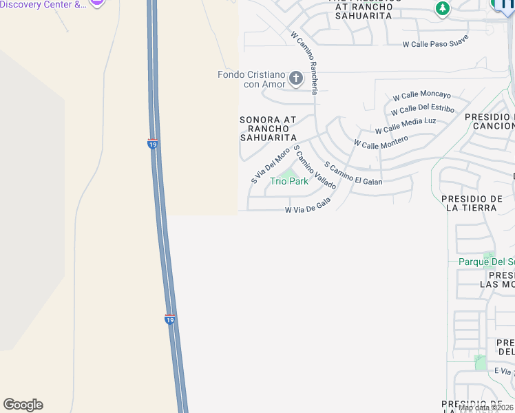 map of restaurants, bars, coffee shops, grocery stores, and more near 907 West Calle Valenciana in Sahuarita